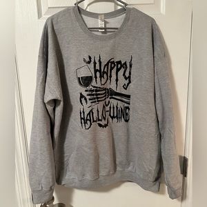 Happy Hallo-wine Halloween sweatshirt